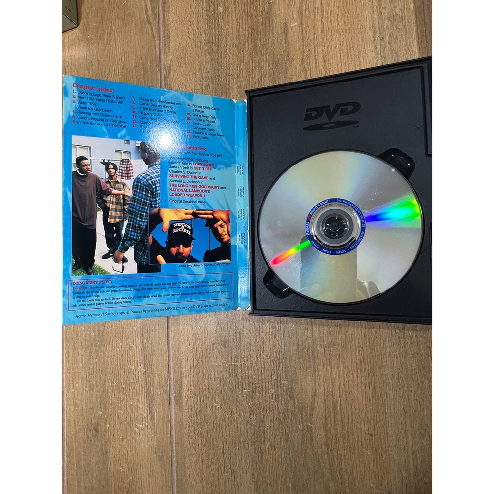 Menace II Society DVD & Dont Be a Menace VHS Bundle 90s Hood Movies